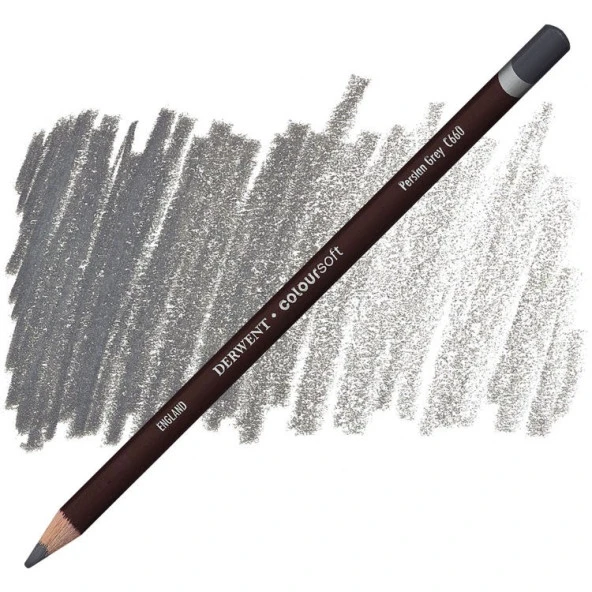 Derwent Coloursoft Pencil Yumuşak Kuruboya Kalemi C660 Persian Grey ürün görseli 1