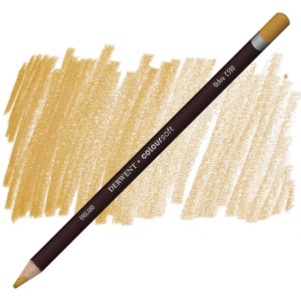 Derwent Coloursoft Pencil Yumuşak Kuruboya Kalemi C590 Ochre ürün görseli 1