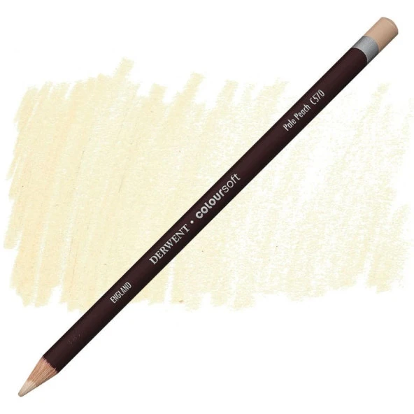Derwent Coloursoft Pencil Yumuşak Kuruboya Kalemi C570 Pale Peach ürün görseli 1