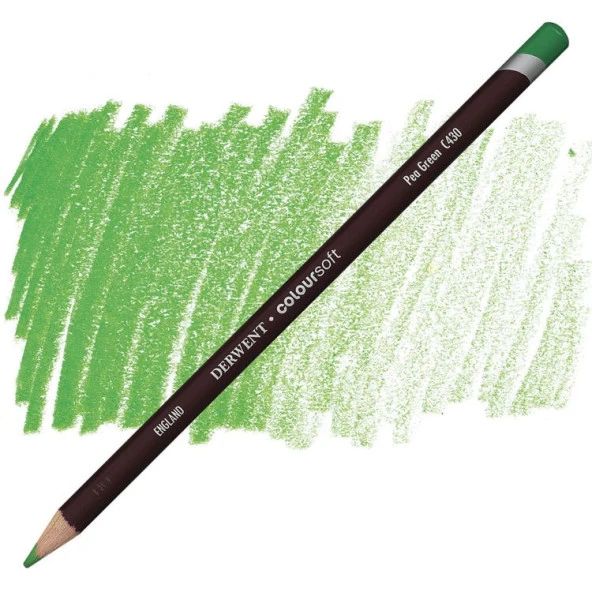 Derwent Coloursoft Pencil Yumuşak Kuruboya Kalemi C430 Pea Green ürün görseli 1