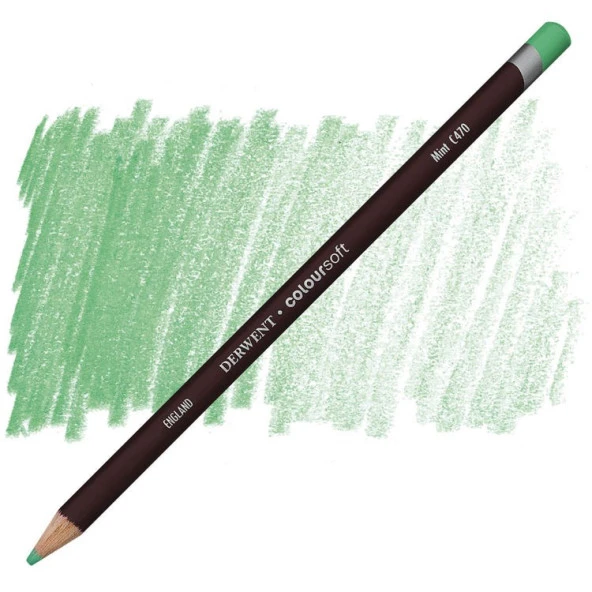 Derwent Coloursoft Pencil Yumuşak Kuruboya Kalemi C470 Mint ürün görseli 1