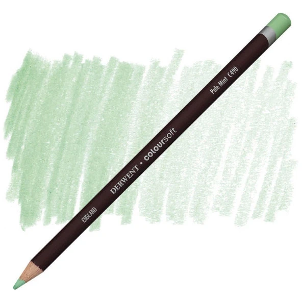 Derwent Coloursoft Pencil Yumuşak Kuruboya Kalemi C490 Pale Mint ürün görseli 1