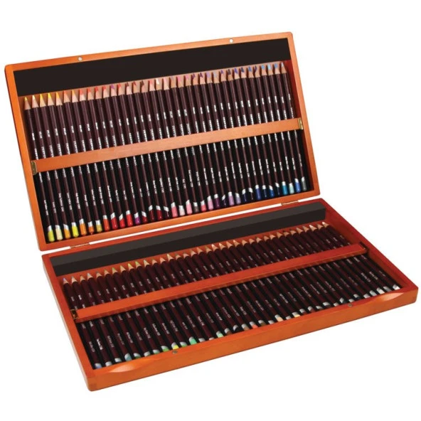 Derwent Coloursoft Pencils Yumuşak Kuruboya Kalemi 72li Ahşap Kutu ürün görseli 1