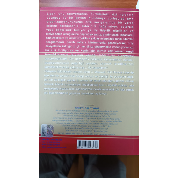 360 LİDER JOHN C.MAXWELL Beyaz Yayınları - Resim 3