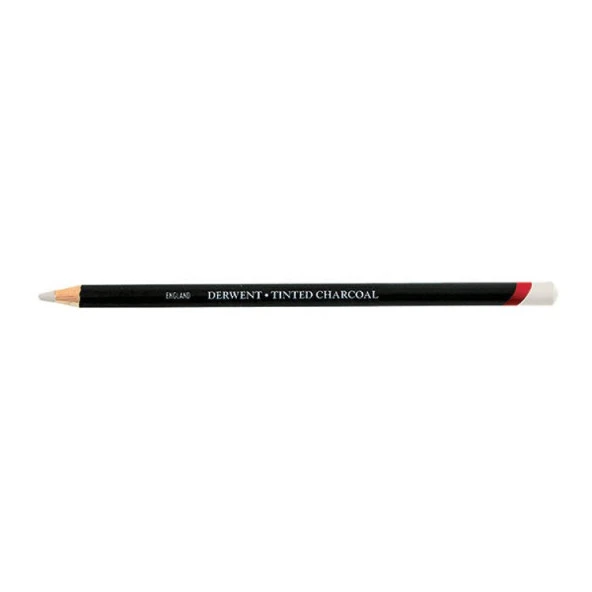 Derwent Tinted Charcoal Renkli Kömür Füzen Kalem TC21 White ürün görseli 1