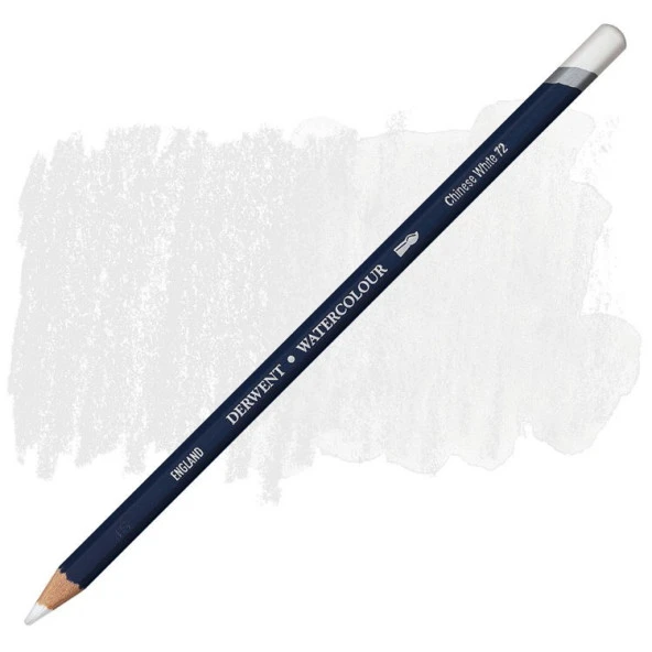 Derwent Watercolour Pencil Suluboya Kalemi 72 Chinese White ürün görseli 1