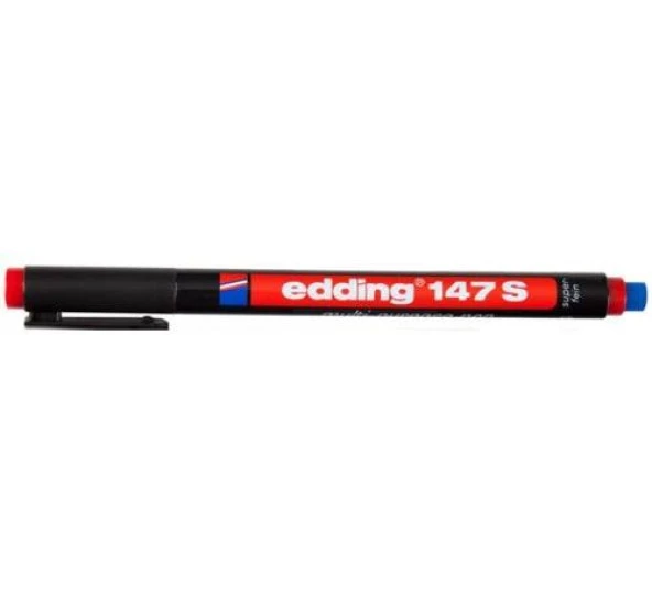 Edding 147 S Çok Amaçlı Permanent Kalem KIRMIZI ürün görseli 1