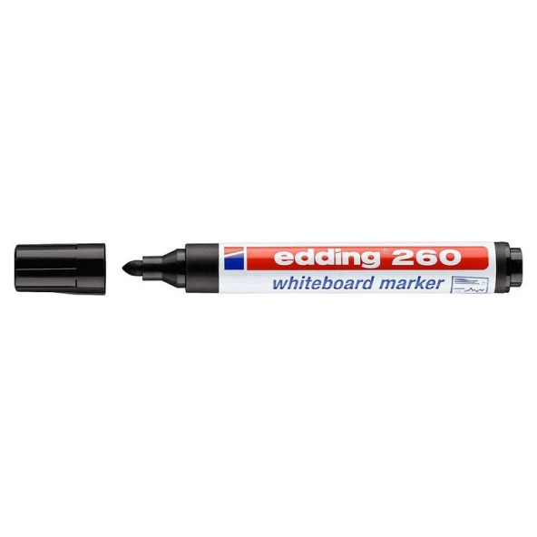 Edding 260 Yazı Tahtası Kalemi Siyah ürün görseli 1