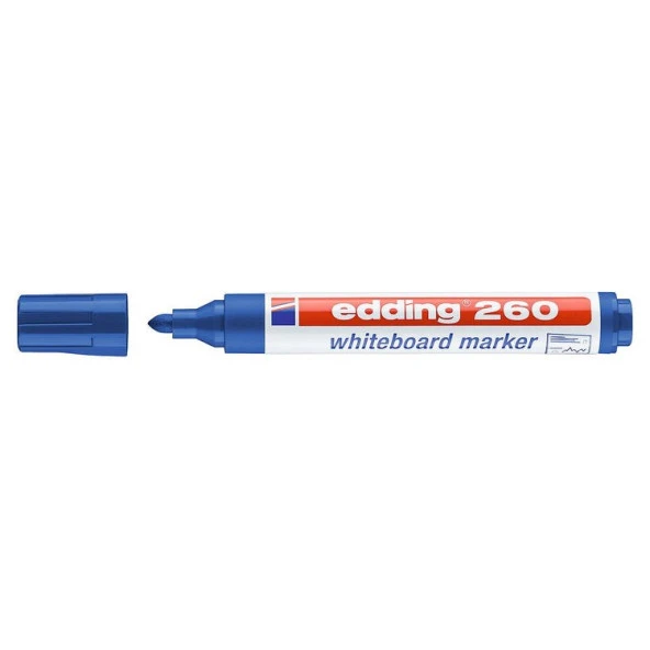 Edding 260 Yazı Tahtası Kalemi Mavi ürün görseli 1