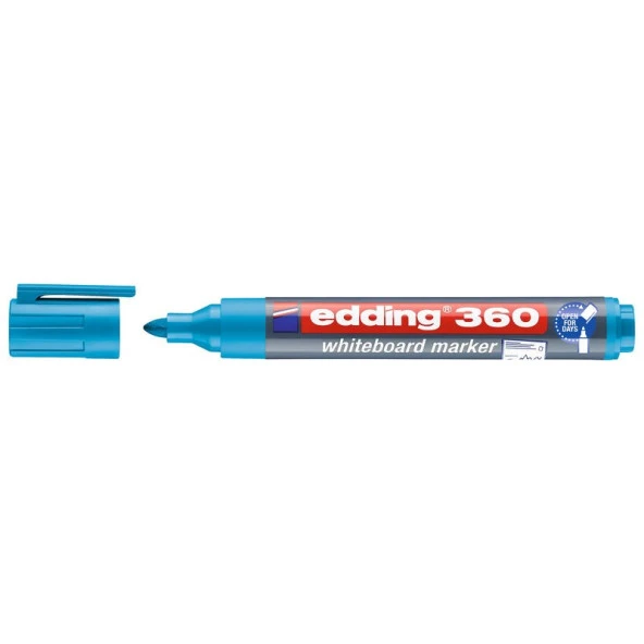 Edding 360 Board Marker Yazı Tahtası Kalemi AÇIK MAVİ ürün görseli 1