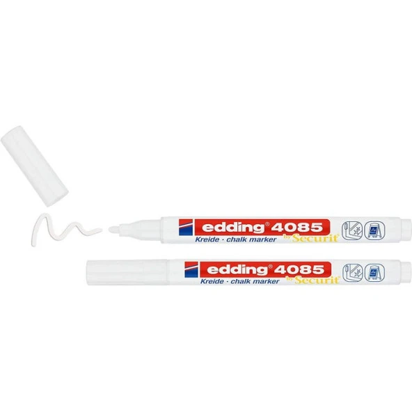 Edding 4085 Sıvı Tebeşir Kalemi 2li Blister BEYAZ ürün görseli 1