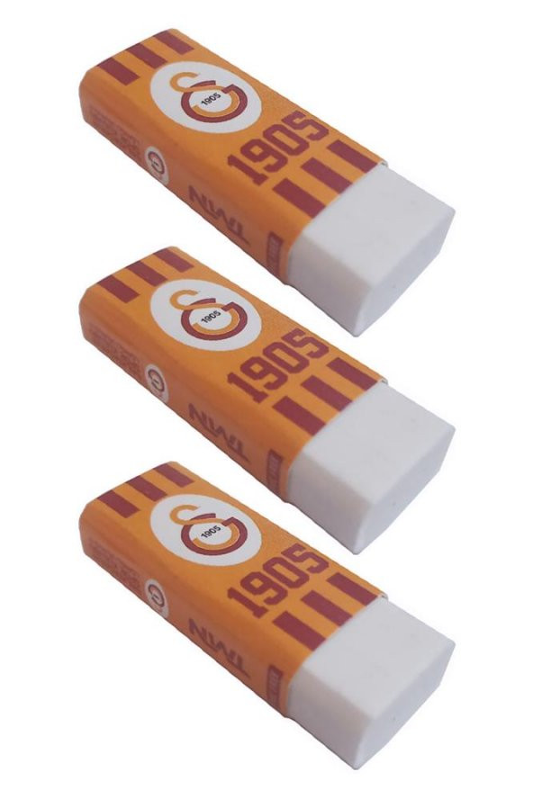 Taraftar Silgi Lisanslı Orijinal 3 Adet GS Aslan Galatasaray Silgi Orta Boy Orjinal ürün görseli 1