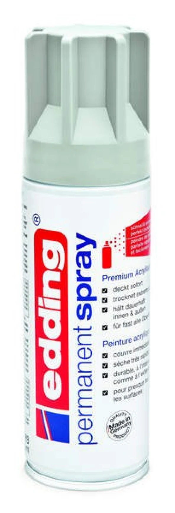 Edding Permanent Sprey Boya 200 ml. 925 AÇIK GRİ ürün görseli 1