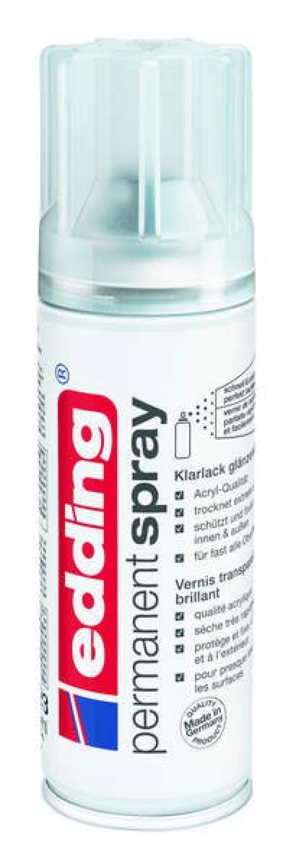 Edding Permanent Sprey Boya 200 ml. 994 PARLAK VERNİK ürün görseli 1
