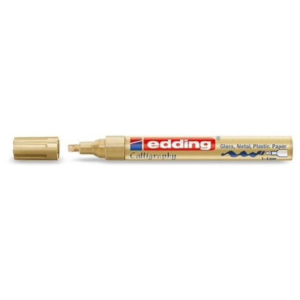 Edding 755 Kaligrafi Kalemi 4 mm ALTIN YALDIZ ürün görseli 1