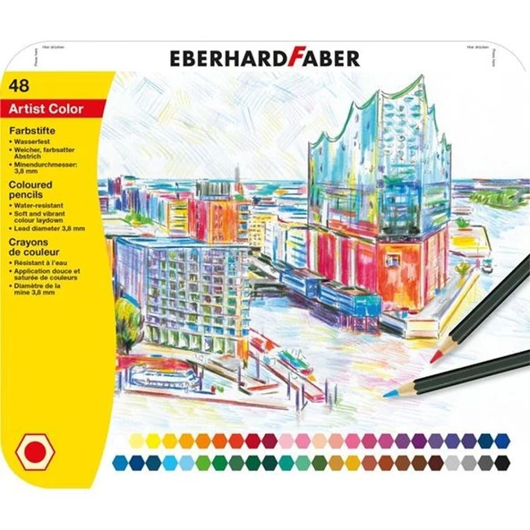 Eberhard Faber Artist Color Kuru Boya Kalemi 48 Renk ürün görseli 1
