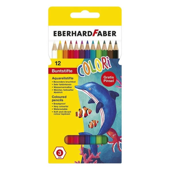 Eberhard Faber Suluboya Kalemi 12 Renk ürün görseli 1