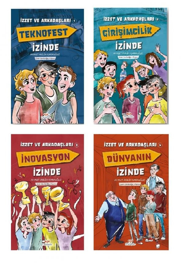 İzzet Ve Arkadaşları Set 4 Kitap (Teknofest İzinde + Dünyanın İzinde + İnovasyon İzinde + Girişimcilik İzinde) ürün görseli 1