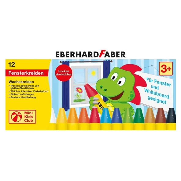 Eberhard Faber Cama Yazan Mumlu Pastel Boya 12 Renk ürün görseli 1