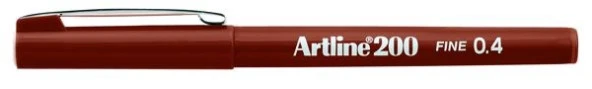 Artline 200 Fineliner 0.4mm İnce Uçlu Yazı ve Çizim Kalemi KAHVERENGİ ürün görseli 1