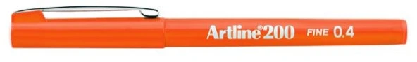 Artline 200 Fineliner 0.4mm İnce Uçlu Yazı ve Çizim Kalemi TURUNCU ürün görseli 1