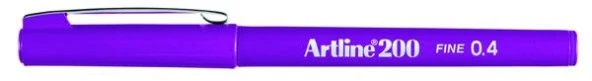 Artline 200 Fineliner 0.4mm İnce Uçlu Yazı ve Çizim Kalemi MAGENTA ürün görseli 1