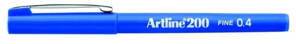 Artline 200 Fineliner 0.4mm İnce Uçlu Yazı ve Çizim Kalemi MAVİ ürün görseli 1