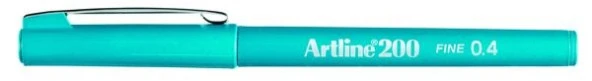 Artline 200 Fineliner 0.4mm İnce Uçlu Yazı ve Çizim Kalemi GÖK MAVİ ürün görseli 1