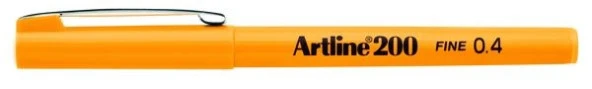 Artline 200 Fineliner 0.4mm İnce Uçlu Yazı ve Çizim Kalemi SARI ürün görseli 1