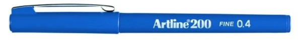 Artline 200 Fineliner 0.4mm İnce Uçlu Yazı ve Çizim Kalemi ROYAL MAVİ ürün görseli 1
