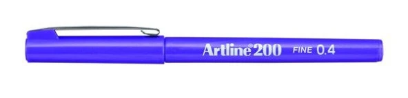 Artline 200 Fineliner 0.4mm İnce Uçlu Yazı ve Çizim Kalemi MOR ürün görseli 1
