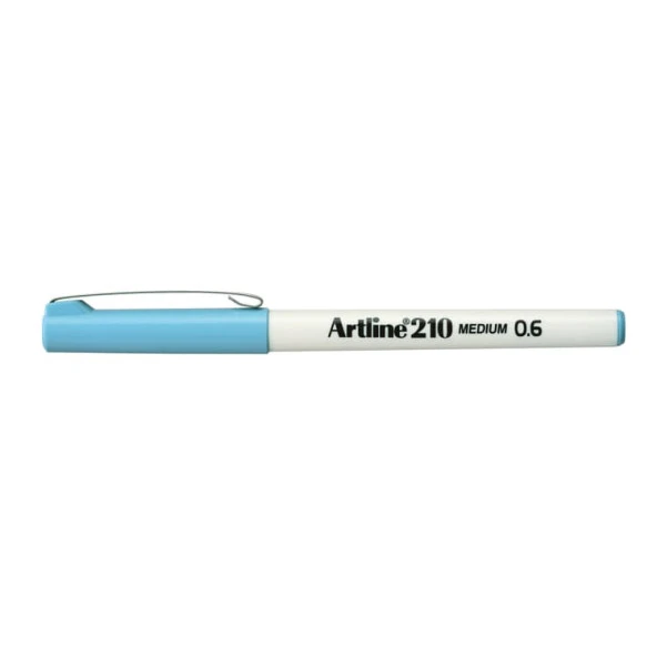 Artline 210N Keçe Uçlu Yazı Kalemi 0,6mm Açık Mavi ürün görseli 1