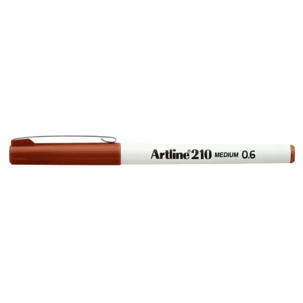 Artline 210N Keçe Uçlu Yazı Kalemi 0,6mm Kahverengi ürün görseli 1
