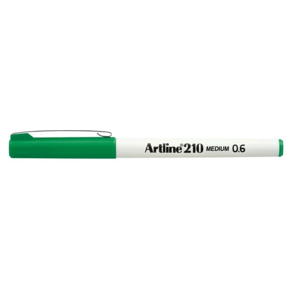 Artline 210N Keçe Uçlu Yazı Kalemi 0,6mm Yeşil ürün görseli 1