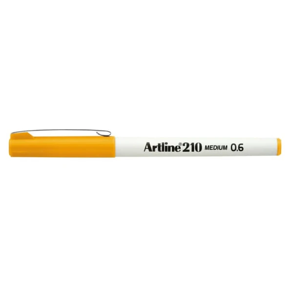 Artline 210N Keçe Uçlu Yazı Kalemi 0,6mm Sarı ürün görseli 1