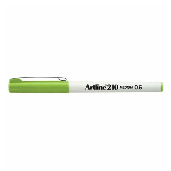 Artline 210N Keçe Uçlu Yazı Kalemi 0,6mm Sarımsı Yeşil ürün görseli 1