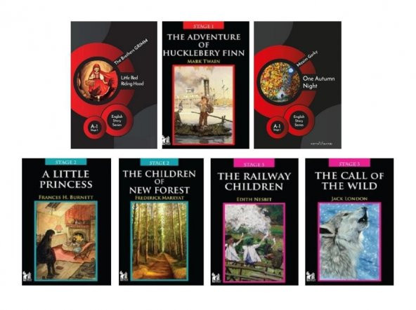 İngilizce Hikayeler 7 Kitap Set (Stage 1-2-3) ürün görseli 1
