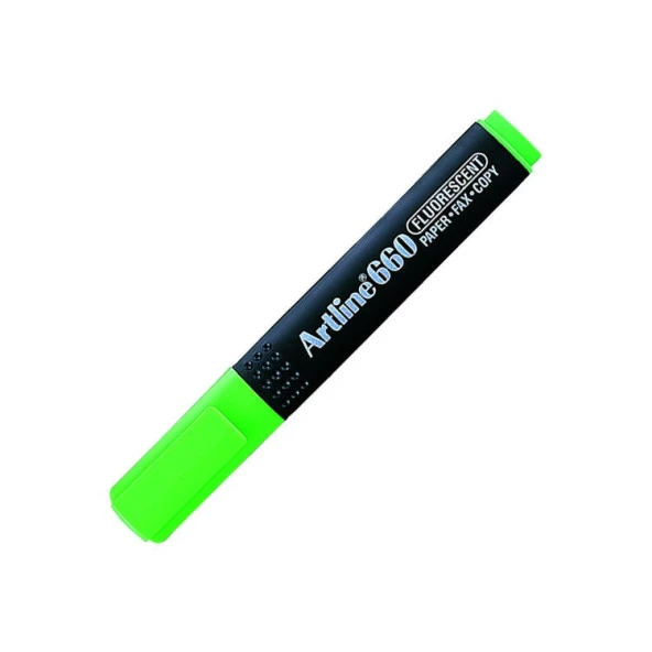 Artline 660 Fosforlu Kalem Floresan Yeşil ürün görseli 1
