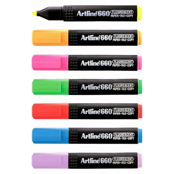 Artline 660 Fosforlu Kalem 7 FLORESAN RENK SET ürün görseli 1