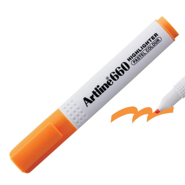 Artline 660 Fosforlu Kalem Pastel Turuncu ürün görseli 1