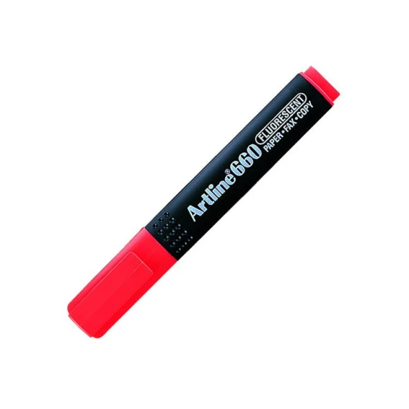 Artline 660 Fosforlu Kalem Floresan Kırmızı ürün görseli 1