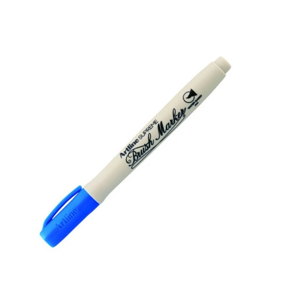 Artline Supreme Brush Marker Esnek Fırça Uçlu Kalem Mavi ürün görseli 1