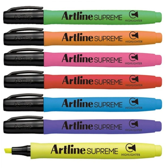 Artline Supreme Fosforlu Kalem 7 Renk Set ürün görseli 1