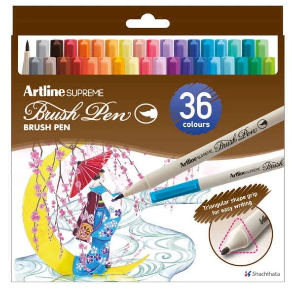Artline Supreme Brush Uçlu Kalem Seti 36 renk ürün görseli 1