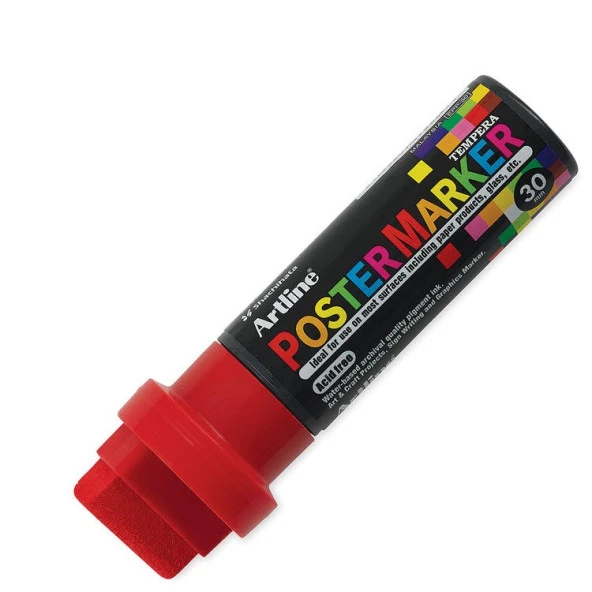 Artline Poster Marker 30 mm Kırmızı ürün görseli 1