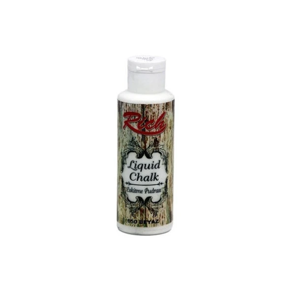 Rich Liquid Chalk Eskitme Pudrası 120 cc. 650 BEYAZ ürün görseli 1