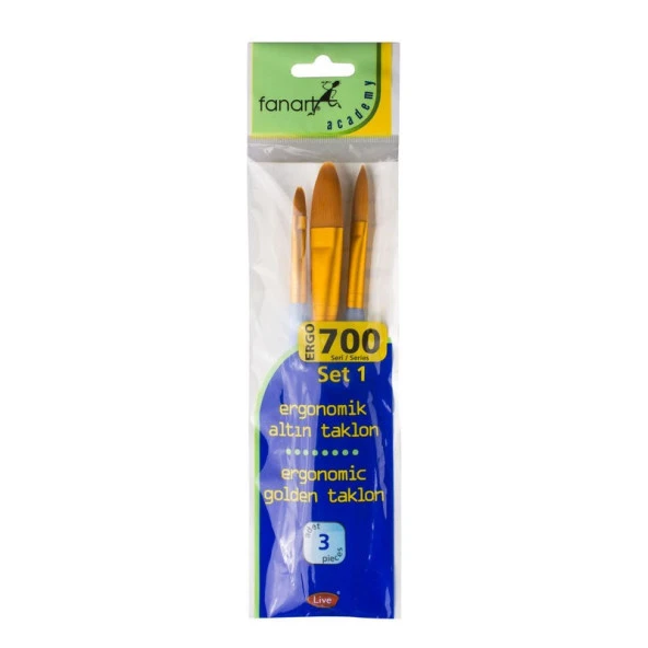 Fanart Academy ERGO 700 Seri Fırça Seti 1 (3lü) ürün görseli 1