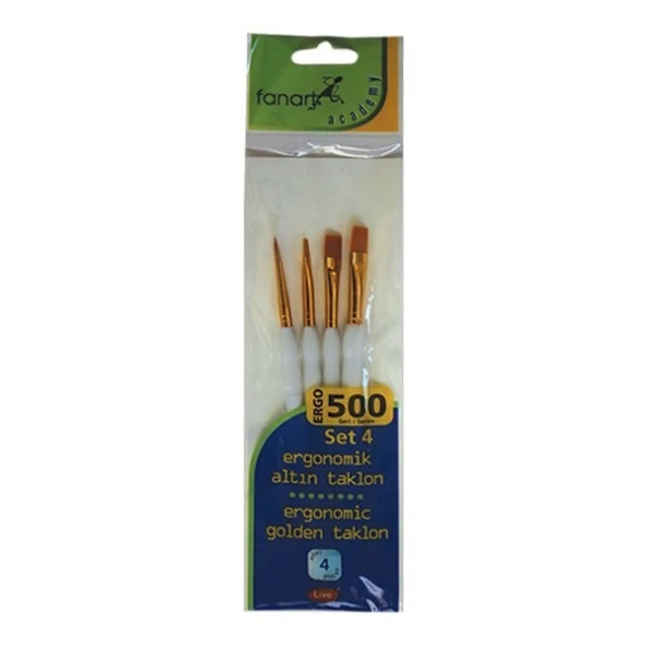 Fanart Academy ERGO 500 Seri Fırça Seti 4 (4lü) ürün görseli 1