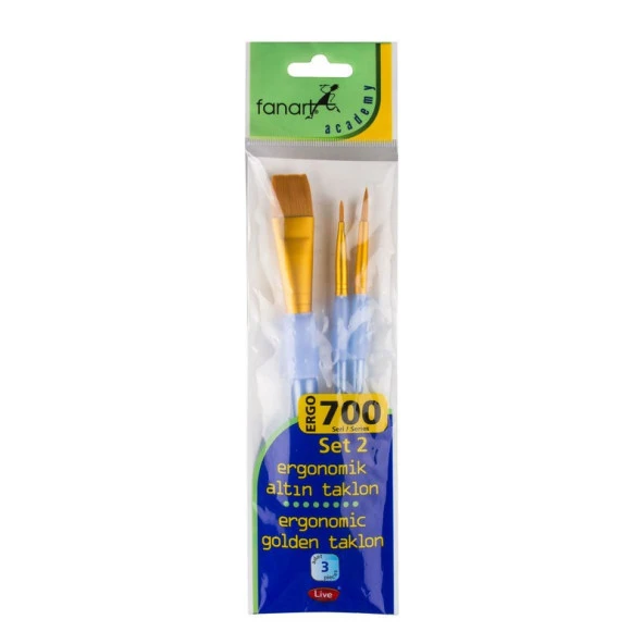 Fanart Academy ERGO 700 Seri Fırça Seti 2 (3lü) ürün görseli 1