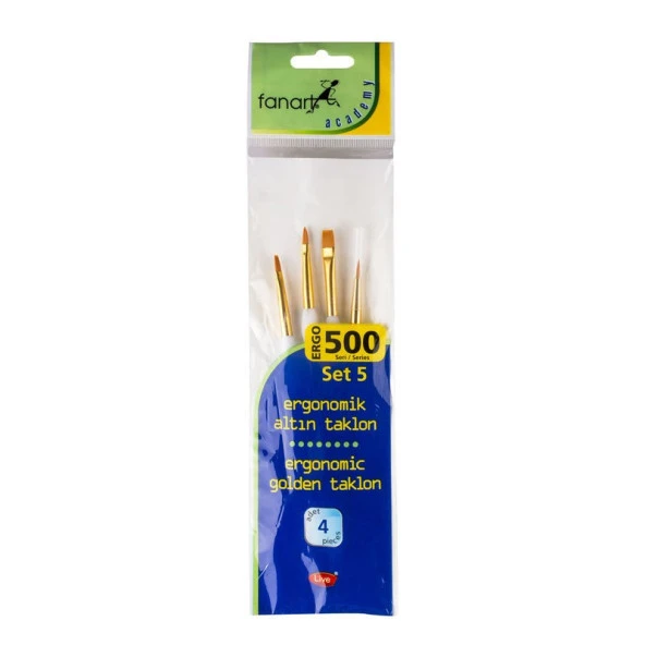 Fanart Academy ERGO 500 Seri Fırça Seti 5 (4lü) ürün görseli 1